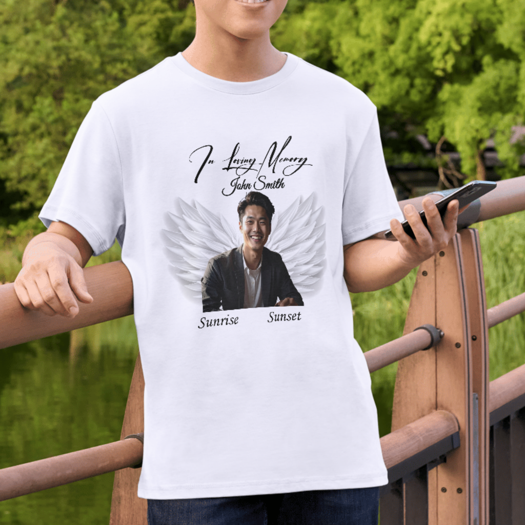Memorial White Tee Wings