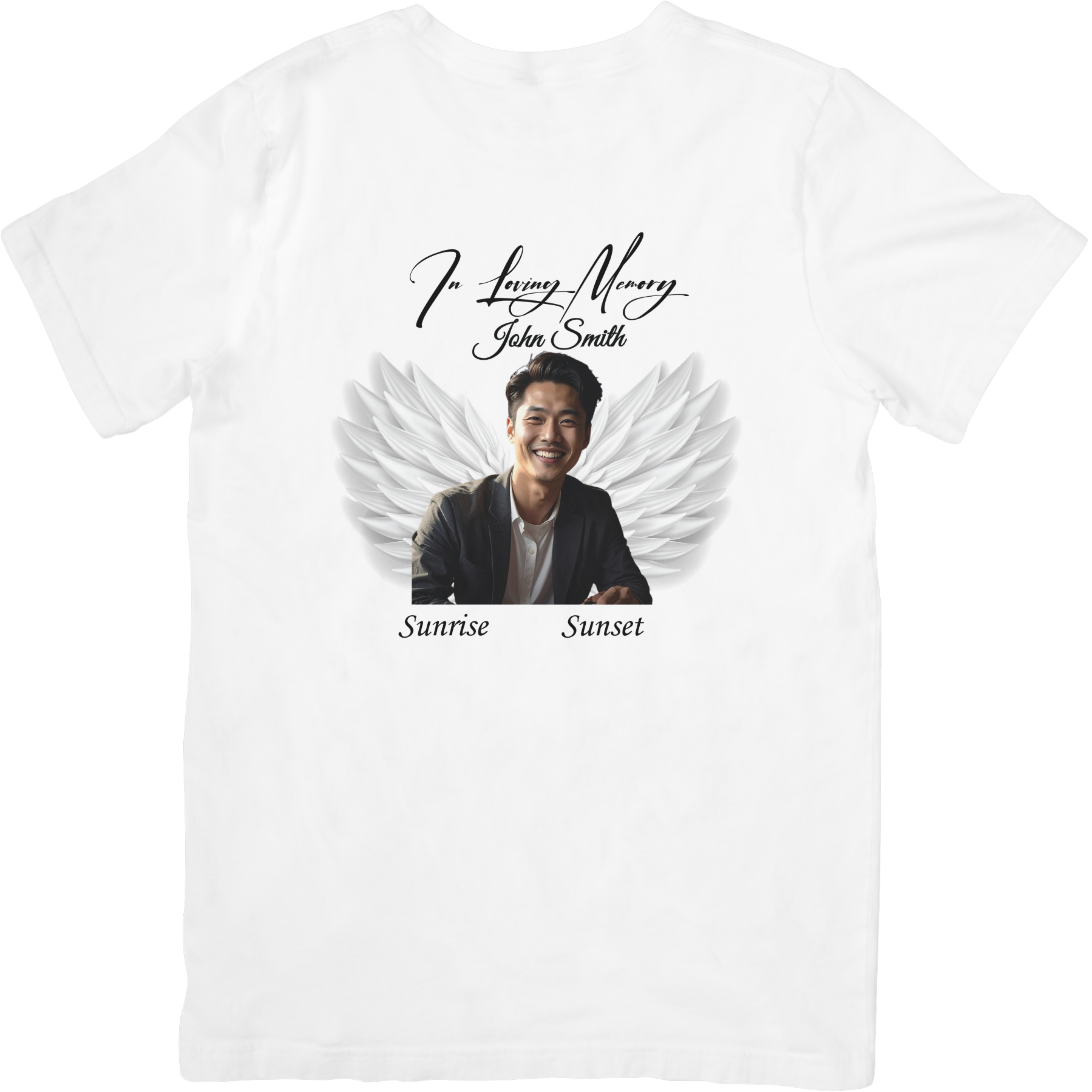 Memorial White Tee Wings